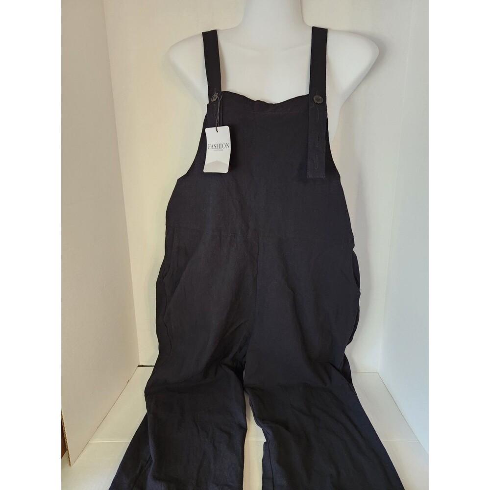 Overalls Women's Size Small Black Jumper With Pockets